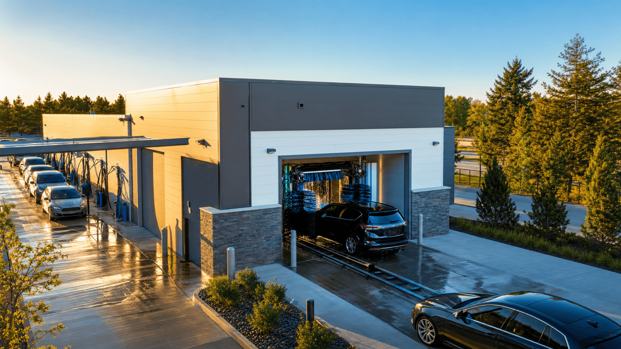 Modern express tunnel car wash